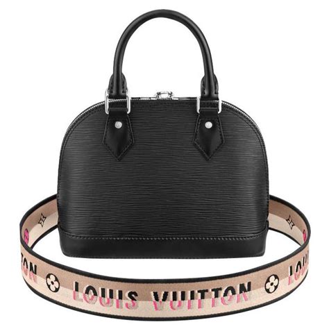 lv alma epi black|louis vuitton jacquard strap.